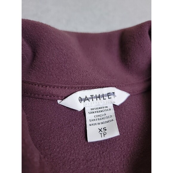 Athleta Fleece Pullover Womens XS Purple Fleece Deep Pile Outdoor Running Hiking - Picture 2 of 16